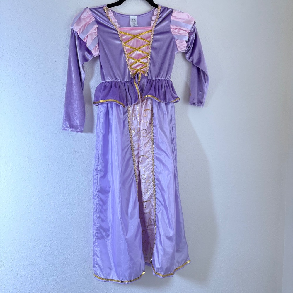 Little Adventures Princess Gown X-Large age 7 - 9 Purple Rapunzel Costume Dress